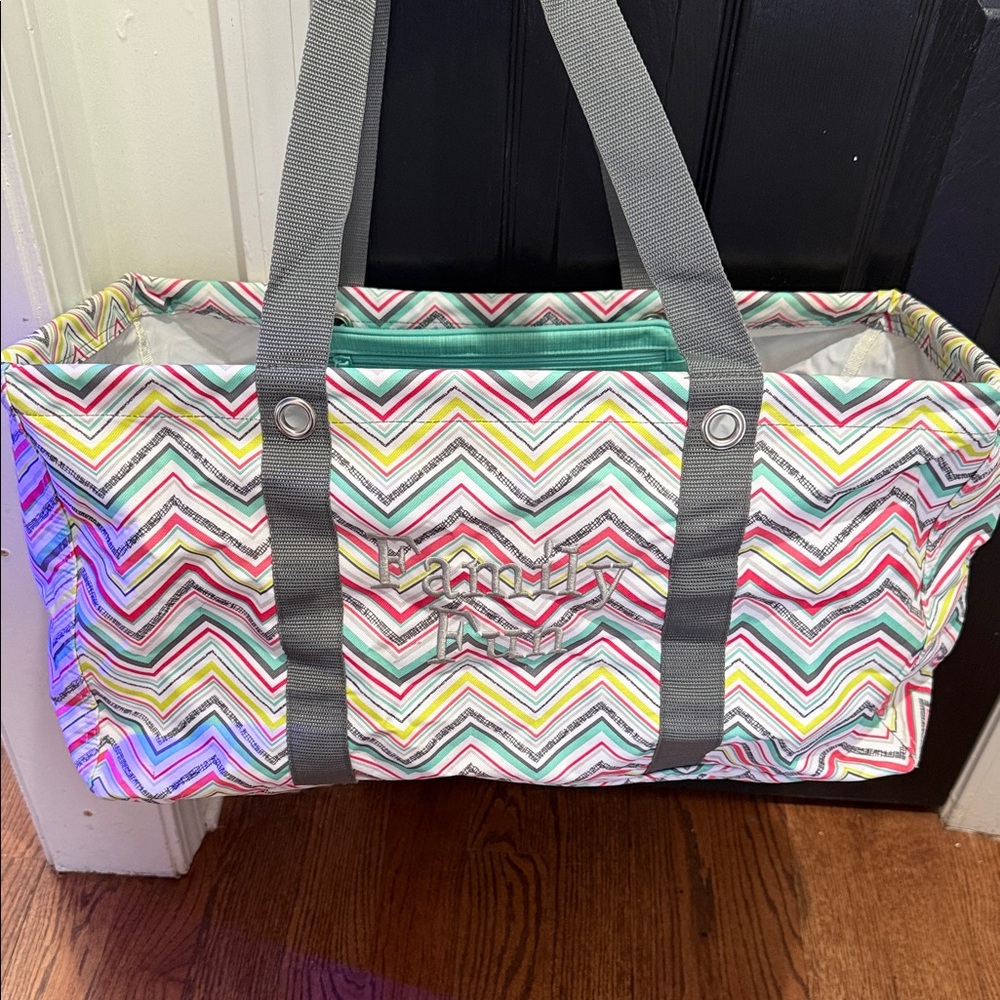 Multicolor Chevron Tote Bag